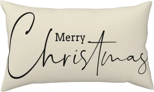 Vista 12 de Funda de almohada de invierno con diseño de copo de nieve de Navidad, fundas de almohada lumbares de alce, fundas de cojín rectangulares decorativas