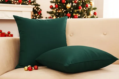 Vista 3 de Paquete de 2 fundas de almohada de algodón, decorativas, suaves, sólidas, para sofá, automóvil, dormitorio, primavera, Pascua, verano, 16 x 16