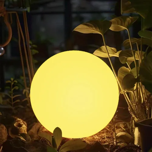 Vista 6 de Luz LED de bola brillante, 8 pulgadas RGB que cambia de color LED Orb luz nocturna lámpara de estado de ánimo para niños, 16 colores, 4 modos