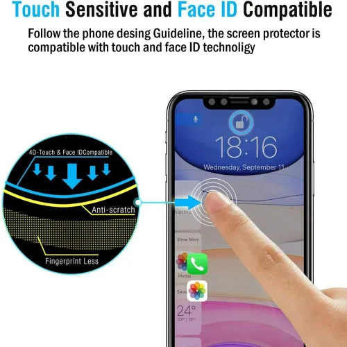 Vista 5 de Ytaland - Protector de pantalla de privacidad para Xiaomi Redmi Note 10 Pro/Note 10 Pro Max, [2 unidades] Anti Spy Anti Peep vidrio templado sin