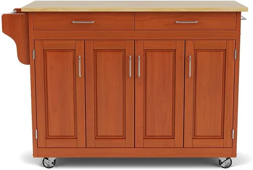 Vista 8 de Carrito gabinete de cocina, de Home Styles Create-a-Cart, Madera Noble, Roble cottage
