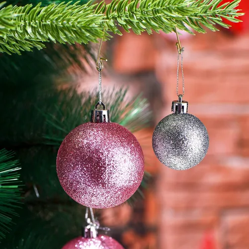 Vista 6 de Hotop 200 ganchos dorados para adornos de Navidad, 1.18 pulgadas, 1.57 pulgadas, ganchos de alambre de metal para árbol de Navidad con caja