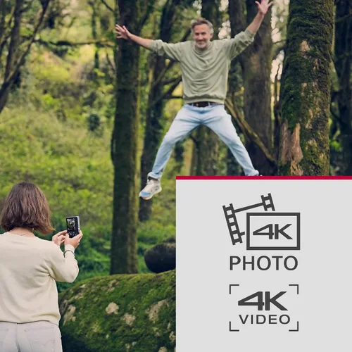 Vista 6 de Cámara Panasonic LUMIX ZS99 de punto y disparo, cámara compacta para viajes con zoom 30x con lente de zoom de 24-720mm, y video/foto 4K, excelente