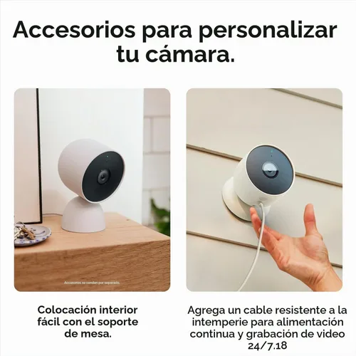 Vista 6 de Google Nest Nest Cam - Cámara de red Full HD de 2 megapíxeles para exteriores, color - paquete de 3