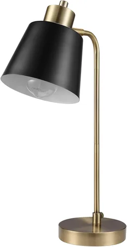 Vista 12 de Globe Electric 62000036 Lámpara de escritorio LED de 15" con abrazadera integrada, color negro mate, cuello de cisne de silicona ajustable