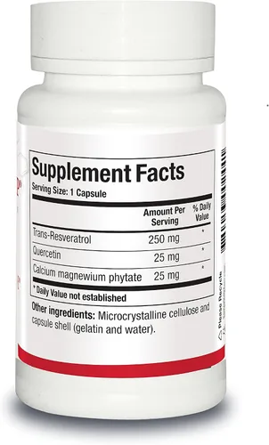 Vista 2 de Biotics Research ResveraSirt HP Formulado por el Dr. Mark Houston, Trans Resveratrol, Quercetina, Aumento de la Actividad Sirtuina, Apoyo