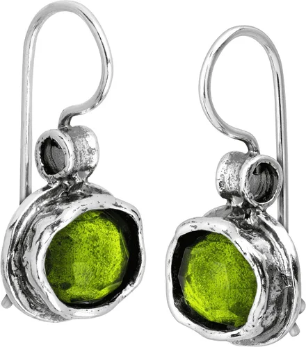 Vista 2 de Silpada Pendientes colgantes de cuarzo verde natural 'Daintree' en plata de ley, Plata de ley, Cuarzo Cuarzo verde