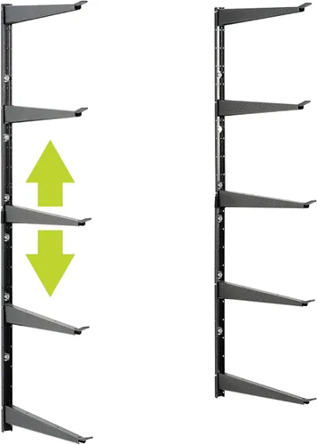 Vista 7 de Delta Estante de almacenamiento de madera y madera resistente, soporta hasta 480 libras, estante montado fácil de instalar con construcción de acero