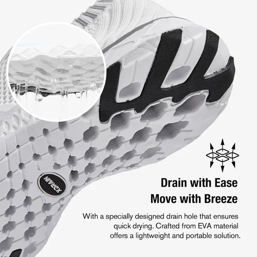 Vista 3 de ALEADER Zapatos acuáticos ligeros para mujer, zapatos de natación de secado rápido