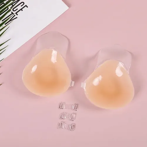 Vista 4 de Sicilica Sticky Strapless Bra for Women Reusable Adhesive Silicone Bra for Breast Lift, Invisible Push Up Backless Bra