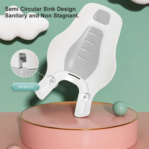 Vista 2 de Clean Rinse Baby Bather Clean Rinse Infant Bather Wash Recién nacido Bañista acostado Lavado Bebé Bañista acostado Lavado Bather Limpieza Enjuague