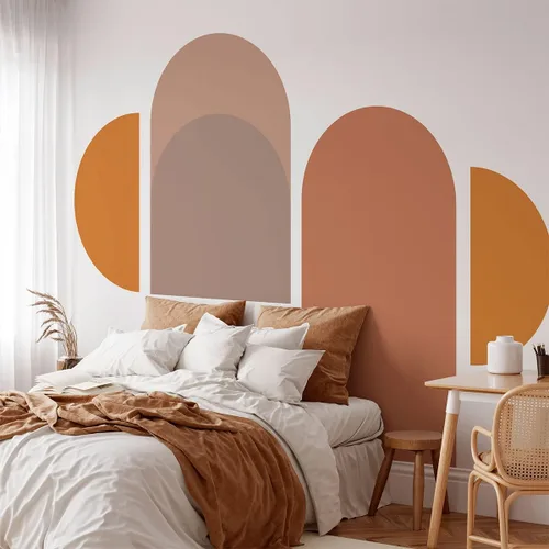 Vista 9 de Ambiance Sticker Papel pintado no tejido con frescos gigantes pre-pegados de montaña escandinava Ziska etiqueta decorativa H 60 x L 35.4 in