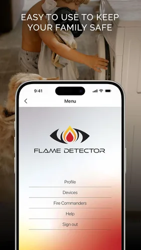 Vista 3 de Detección instantánea de llamas, notifica a los teléfonos de la llama y su ubicación, Android e iOS.