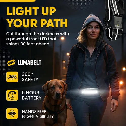 Vista 5 de Luces de correr para corredores: luz LED de seguridad recargable para kit de supervivencia al aire libre, accesorios de campamento