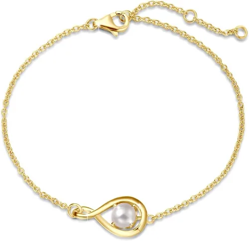 Vista 18 de FANCIME 925 Sterling Silver Infinity Birthstone Bracelets for Women abr-04