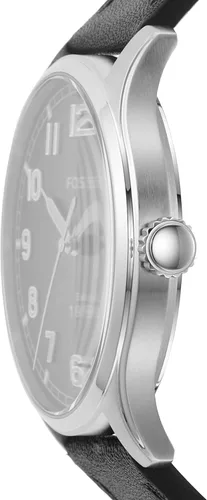 Vista 5 de Fossil Dayliner - Reloj de cuarzo minimalista delgado de acero inoxidable y cuero para hombre