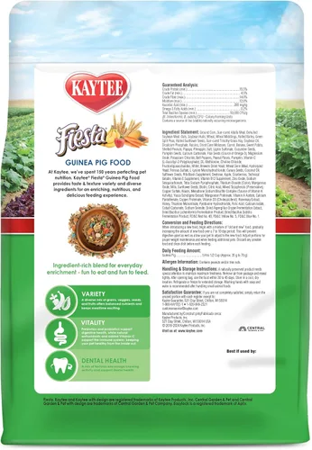 Vista 12 de Alimento para conejillo de Indias "Fiesta" de Kaytee, Tonos café