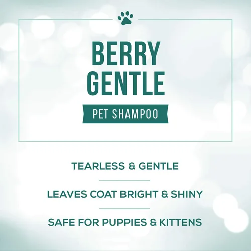 Vista 3 de Nature's Specialties Berry Gentle Ultra Concentrado Face and Body Wash para mascotas, hace hasta 16 galones, elección natural para peluqueros