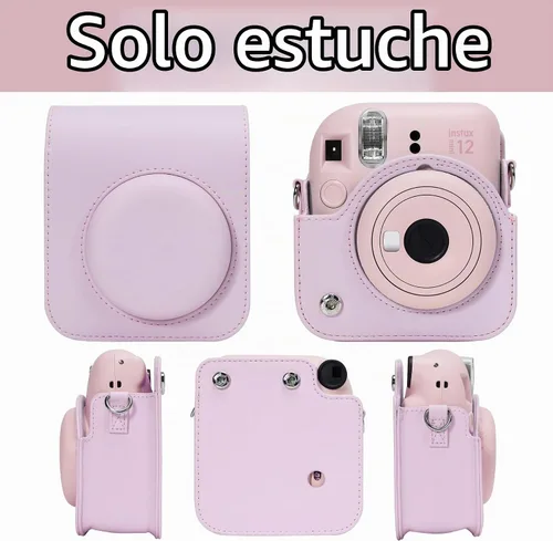 Vista 4 de Aenllosi Funda para cámara Fujifilm Instax Mini 13/12/11, color rosa flor Blossom rosado
