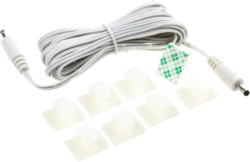 Vista 5 de EShine, cable de interconexión, para LED bajo el gabinete con gancho para cable para una cómoda instalación Negro