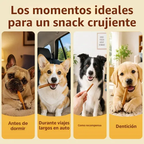 Vista 9 de N-Bone Palitos de dentición para cachorros, sabor a calabaza, palitos naturales para masticar y golosinas para la dentición, certificado SQF