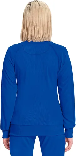 Vista 85 de Infinity by Cherokee 2391A - Chaquetas médicas con cremallera frontal para mujer, tela elástica en 4 direcciones