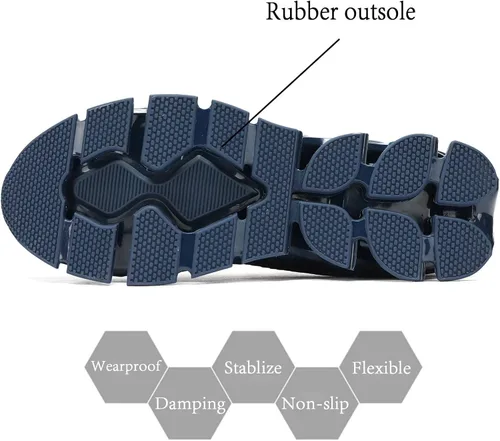 Vista 5 de Zapatos deportivos para hombre sin cordones para caminar y correr, tenis con diseño de hoja, informales, cómodos, antideslizantes, para el trabajo