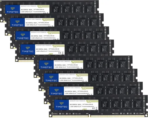 Vista 14 de Timetec Hynix Módulo de memoria grado A, IC, de 1600 megahercios, (PC3 12800), no ECC, sin memoria intermedia, CL11 de 1.35/1.5 voltios, con 240