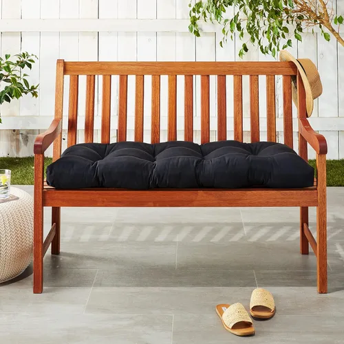Vista 7 de Pillow Perfect - Almohada para aire libre/interior Fresco Negro Chaise, descanso, 80x23x3