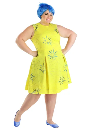 Vista 11 de Disfraz de Mujer Talla Plus Joy de Disney y Pixar Inside Out Multicolor