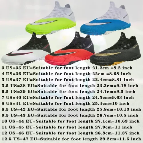 Vista 2 de Turf Cleats - Tenis de fútbol para hombre, mujer, juvenil, para competición de fútbol profesional, tenis atléticos