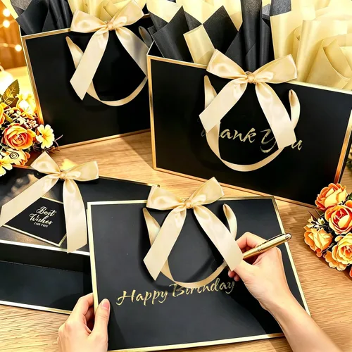 Vista 6 de Ethhqu Bolsas de regalo grandes con asas
