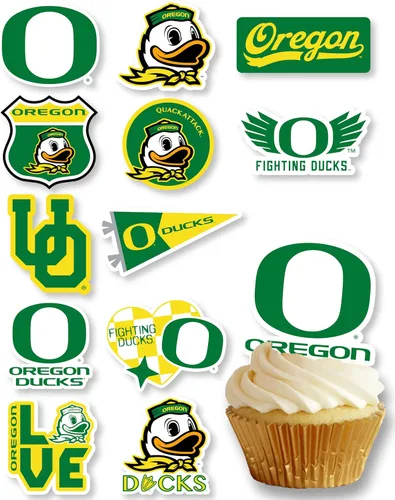 Vista 20 de Decoraciones para cupcakes de la Universidad de Alabama, suministros para fiestas de fútbol americano, cumpleaños, graduación (24 piezas)