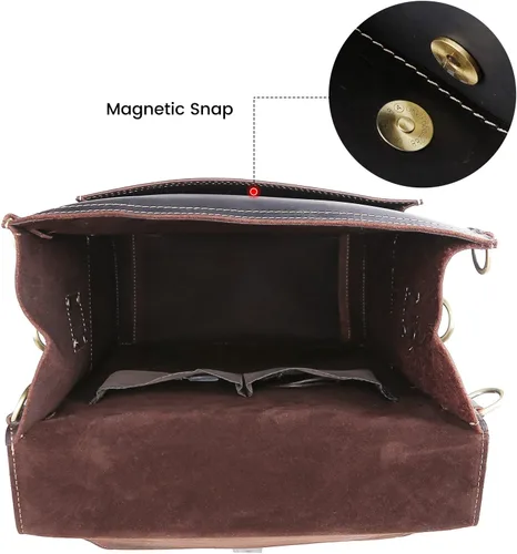 Vista 8 de Polare - Mochila de cuero de grano completo para hombre