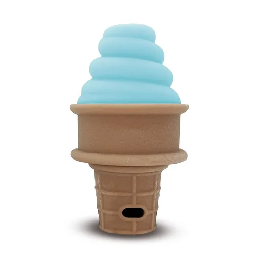 Vista 5 de SweeTooth Mordedor de bebé en forma de cono de helado - Naranja adorable