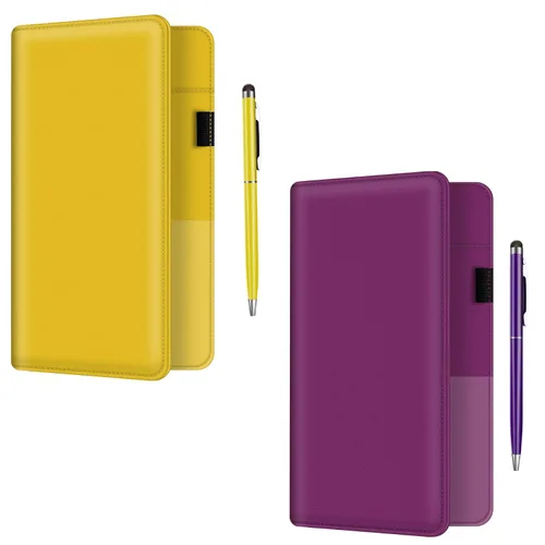 Vista 9 de BVYA Juego de 2 unidades, libro de servidor para camarera, libro de 5 x 9 pulgadas con bolsillo con cremallera, organizador de cartera de servidor 2