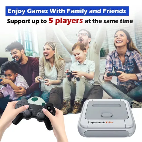 Vista 5 de Kinhank Super Console X PRO - Consola de juegos retro con más de 117,000 juegos, TV y sistema de juegos, consola de juegos para TV 4K HD, consola
