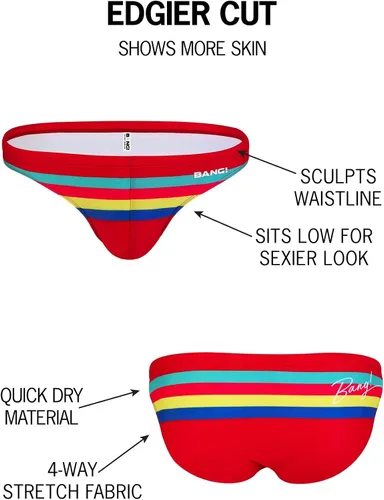 Vista 91 de Bang Men's Swimwear - Swim Mini Brief - Low Rise Fit Bikini Swimsuit