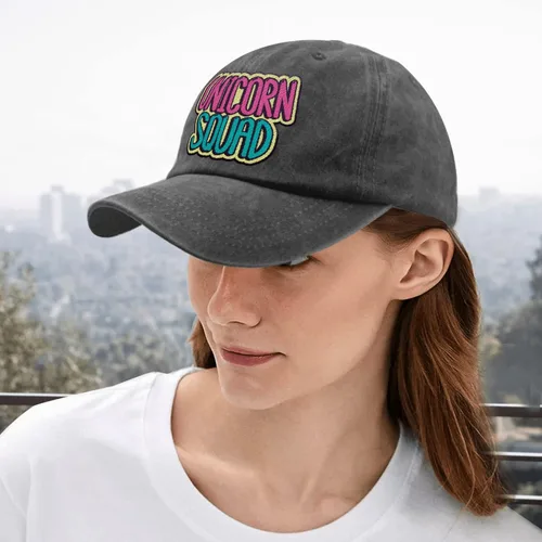 Vista 5 de Women Baseball Cap undefined Cool Hat for Women Running Caps Breathable Unicorn Squad Sun Visor Hat