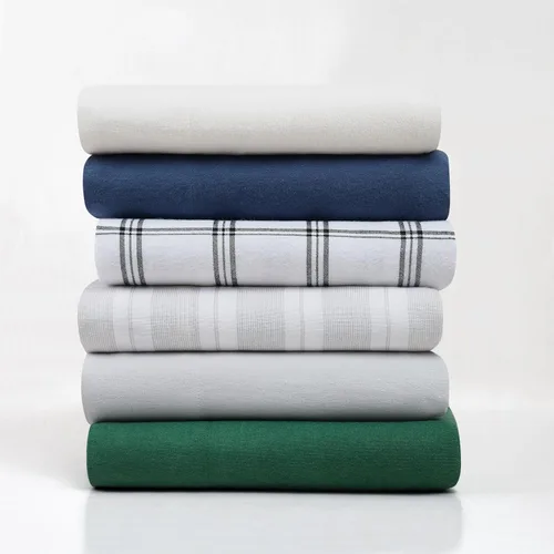 Vista 4 de TRULY SOFT Bristol - Juego de sábanas de franela de algodón múltiple de 3 piezas, diseño a cuadros, para hombres y mujeres, certificado Oeko-TEX