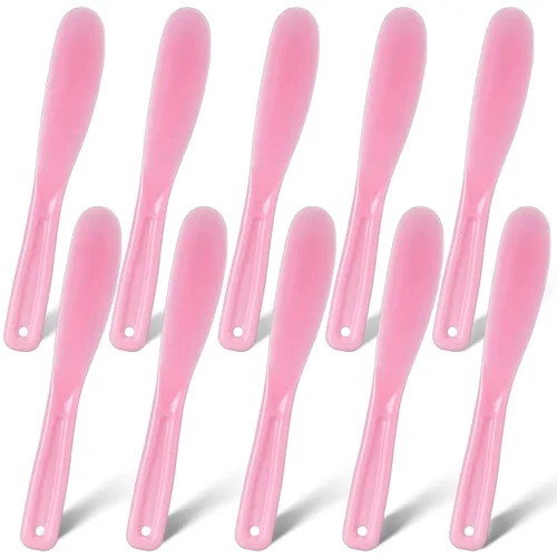 Vista 9 de 10 espátulas cosméticas de plástico, gelatina, loción para el cuidado de la piel, espátulas desechables para tratamientos faciales, aplicador