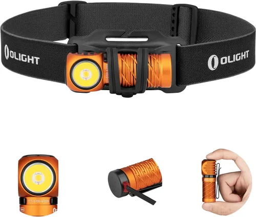 Vista 10 de OLIGHT Perun 2 Mini linterna frontal LED de 1100 lúmenes, linterna frontal recargable con opción de luz roja, ideal para trabajar, senderismo, Negro