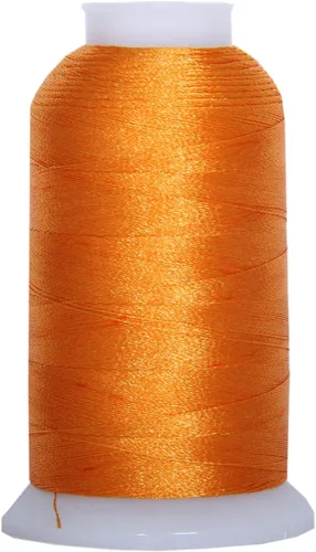 Vista 26 de Carretes de hilo de poliéster, 1000 m – 160 colores – Peso del hilo: 40 40wt trilobal polyester embroidery thread with bright sheen. Works with