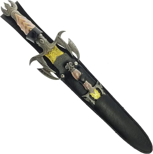 Vista 2 de Espada corta Fantasy Darkness de 17 y 10 pulgadas. Espada corta de hoja fija. Para colecciones, regalos