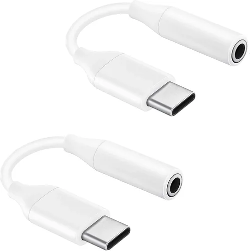 Vista 7 de USB C to 3.5mm Headphone Adapter Compatible with Amazon Fire HD 10 2023/Fire HD 10 Plus 2021/ Fire HD 10 2021 with Digital DAC Chip That's Dual 1/8