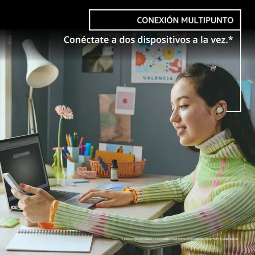 Vista 6 de Sony WF-C510 Auriculares Bluetooth verdaderamente inalámbricos, color negro Ajuste cómodo y compacto, hasta 22 horas de batería, conexión