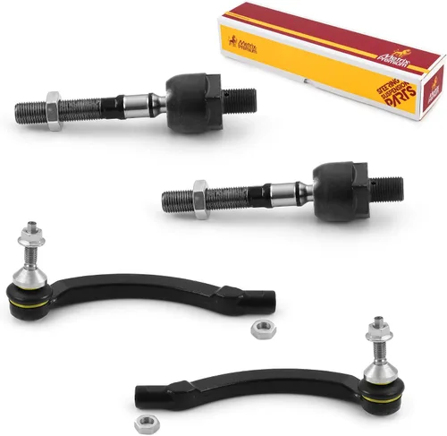 Vista 19 de Metrix Premium Chassis Parts - Kit de 4 piezas de extremos de barra de acoplamiento frontal exterior e interior compatible con Nissan Pathfinder