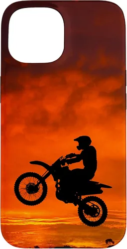 Vista 6 de Carcasa para iPhone 16 Motocross Dirt Bike Jump Sunset