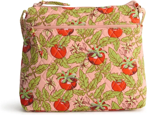 Vista 19 de Vera Bradley Bolso cruzado hipster de algodón de primera calidad con cremallera original para mujer Moonless Night