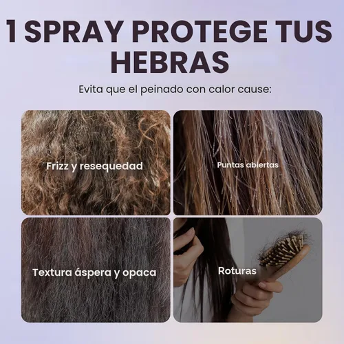Vista 4 de Wavytalk Steam Sesh - Plancha de pelo y espray protector de calor para cabello, 1.69 onzas líquidas